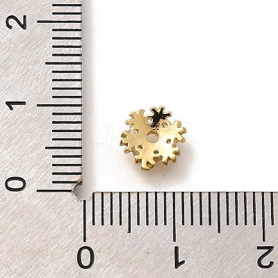 Rack Plating Brass Micro Pave Clear Cubic Zirconia Bead Caps KK-H508-22A-G-1