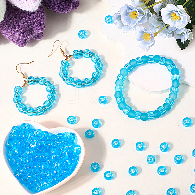 800Pcs Transparent Plastic Beads KY-SP0001-52E-1