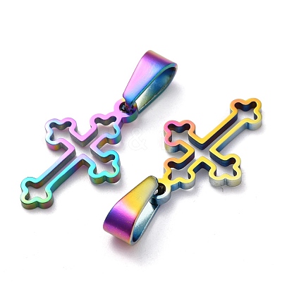 Ion Plating(IP) 304 Stainless Steel Pendants STAS-P253-03MC-1