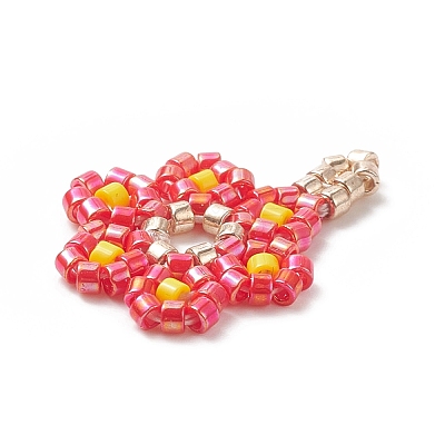 Handmade Loom Pattern MIYUKI Seed Beads PALLOY-MZ00065-02-1