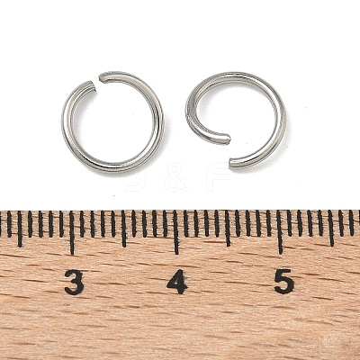 Tarnish Resistant 304 Stainless Steel Open Jump Rings STAS-E066-08-10mm-1