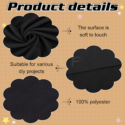 Double Sided Polyester Polar Fleece Fabric DIY-WH0504-295B-1