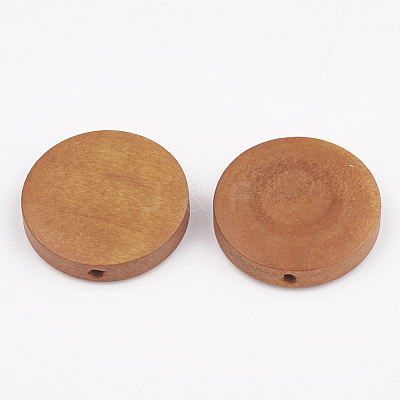 Natural Pear Wood Beads WOOD-T009-2.0cm-04-1