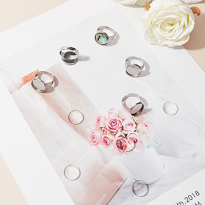 DIY Finger Rings Making Kits DIY-UN0001-15P-1