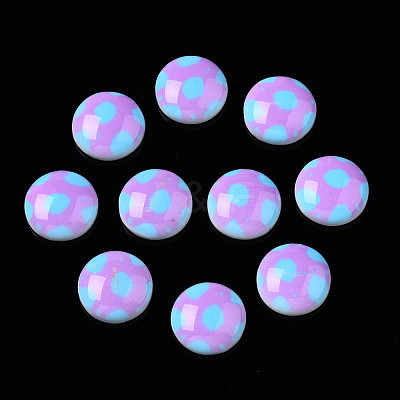 Opaque Resin Cabochons CRES-S308-001-1