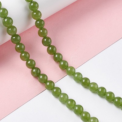 Natural White Jade Beads Strands G-I334-06A-1