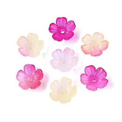 Transparent Plastic Bead Caps KY-Q005-02A-08-1