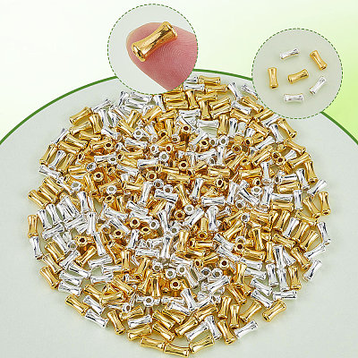 400Pcs 2 Colors Alloy Beads FIND-SP0002-39A-1