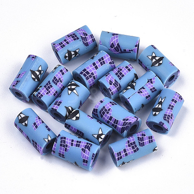Handmade Polymer Clay Beads X-CLAY-N006-36H-1