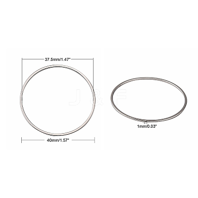 Tarnish Resistant 304 Stainless Steel Linking Ring LS-X-STAS-T047-15C-1