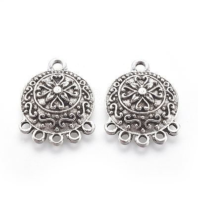 Tibetan Style Alloy Chandelier Components PALLOY-F213-02AS-1