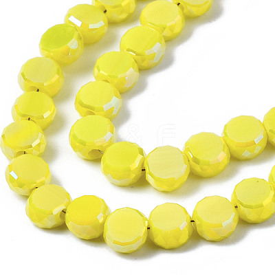 Electroplate Glass Beads Strands EGLA-Q125-002-A04-1