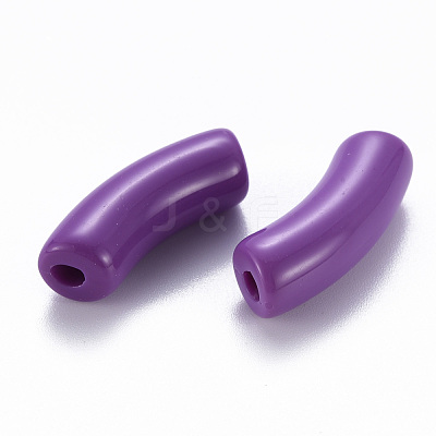 Opaque Acrylic Beads MACR-S372-001B-S016-1