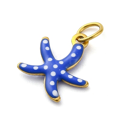 304 Stainless Steel Enamel Charms STAS-E550-40G-04-1