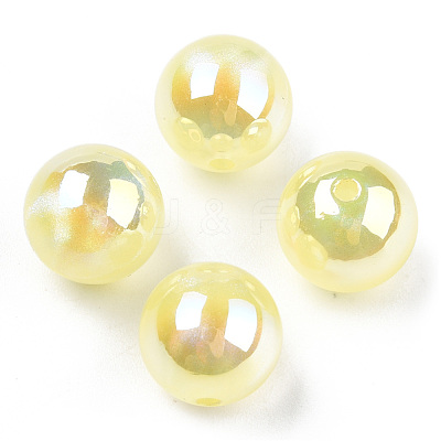 ABS Plastic Imitation Pearl Beads PACR-N013-01B-05-1