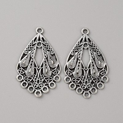 Tibetan Style Zinc Aolly Chandelier Component Links FIND-WH0152-305A-1