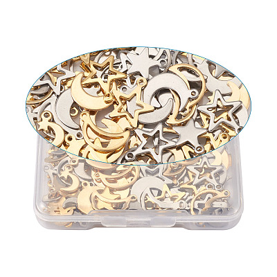 304 Stainless Steel Pendants STAS-PJ0001-07-1