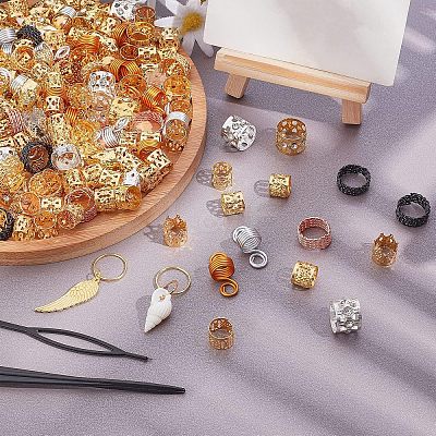 Twisted Hair Coil Dreadlock Beads FIND-NB0001-58-1