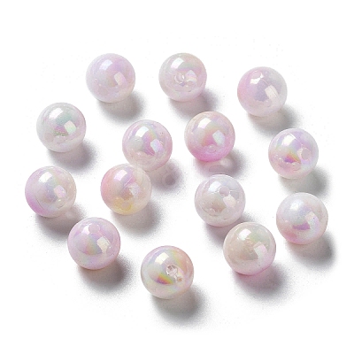 Two Tone Opaque Acrylic Beads LS-SACR-P024-01B-W12-1