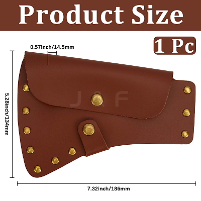 PU Leather Waist-belt Axe Sheath AJEW-GF00013-99-1