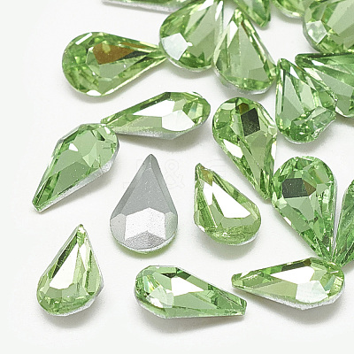 Pointed Back Glass Rhinestone Cabochons RGLA-T082-5x8mm-19-1