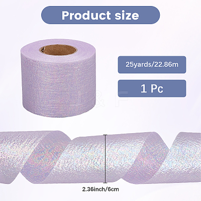 Sparkle Polyester Laser Deco Mesh OCOR-WH20001-34A-1