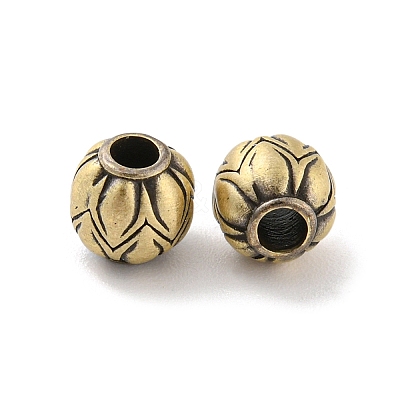 Rack Plating Brass Beads KK-C038-01AG-1