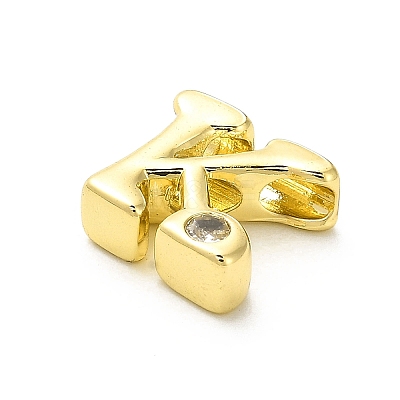 Rack Plating Brass Cubic Zirconia Beads KK-L210-008G-K-1