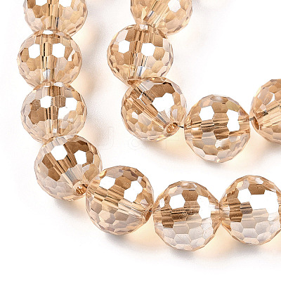 Electroplate Glass Bead Strands EGLA-R041-10mm-09-1