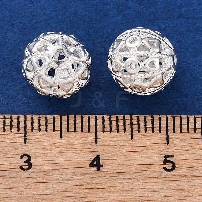 Brass Micro Pave Clear Cubic Zirconia Spacer Beads KK-Z089-09S-1