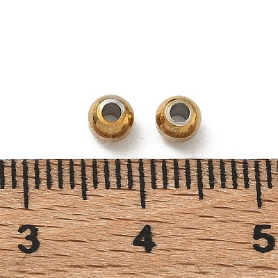 304 Stainless Steel Beads STAS-P448-06E-G-1