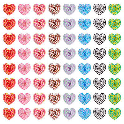 Printed Opaque Resin Cabochons CRES-TA0001-72B-1