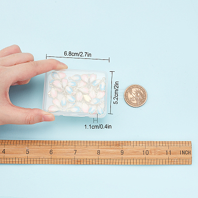 24Pcs 2 Style Alloy Enamel Pendants FIND-SC0002-10-1
