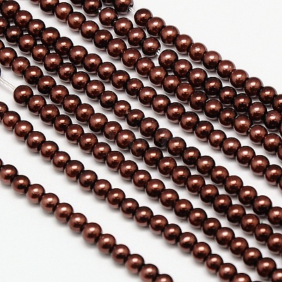 Eco-Friendly Dyed Glass Pearl Round Beads HY-PH0001-3mm-RB039-1