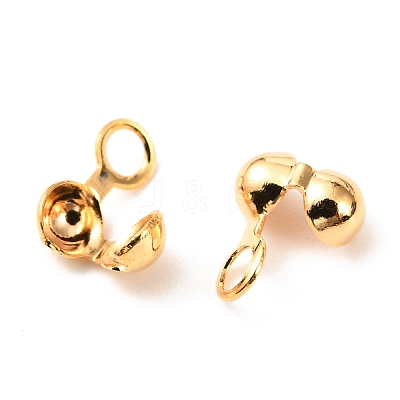 Brass Bead Tips KK-F824-033G-1