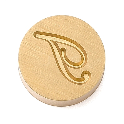 Golden Tone Brass Letter Stamps LS-KK-R005-01T-1