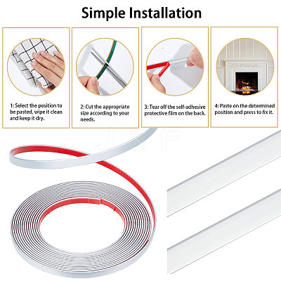Matte Style PVC Self-Adhesive Floor Seam Stickers DIY-WH0033-51A-03-1
