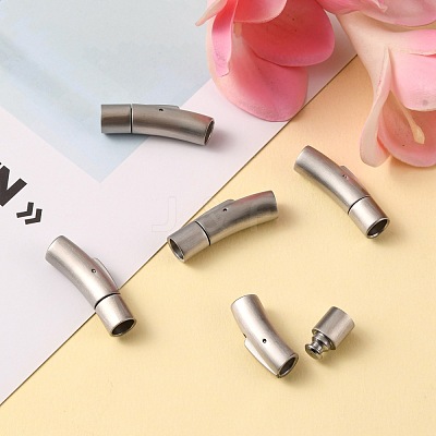 304 Stainless Steel Bayonet Clasps STAS-C041-01-1