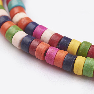 Synthetic Turquoise Beads Strands TURQ-G110-4x2mm-12-1