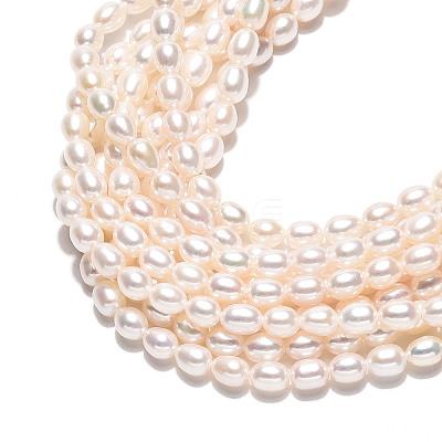 Natural Cultured Freshwater Pearl Beads Strands PEAR-N024-05-4AB-1