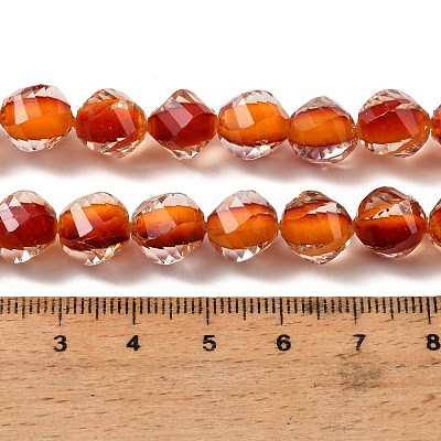 Two Tone Resin Beads Strands GLAA-T035-02I-1