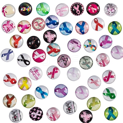 Flatback Glass Cabochons for DIY Projects GGLA-PH0005-12mm-06B-1