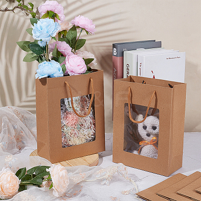 Kraft Paper Gift Bags ABAG-WH0044-36B-1