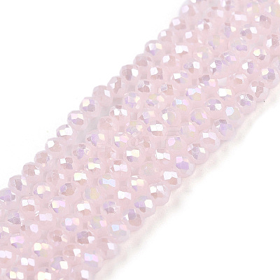 Electroplate Glass Beads Strands EGLA-A044-J1mm-B02-1