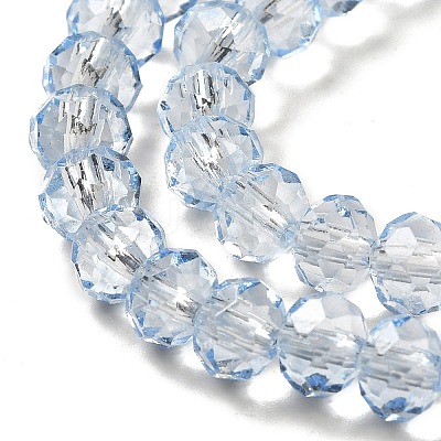 Transparent Baking Paint Glass Beads X1-DGLA-A034-T6mm-D13-1
