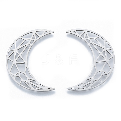Non-Tarnish 201 Stainless Steel Filigree Joiners Links STAS-N090-LA961-1-1