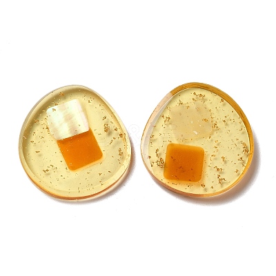 Transparent Resin Cabochons RESI-XCP0002-09B-1