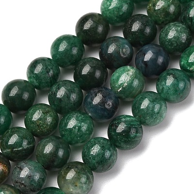 Natural Fuchsite Beads Strands X1-G-D470-12B-1-1