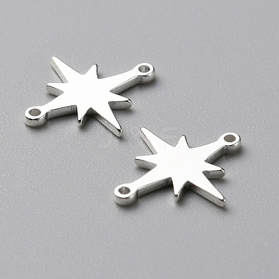 Brass Connector Charms KK-WH0058-18S-1
