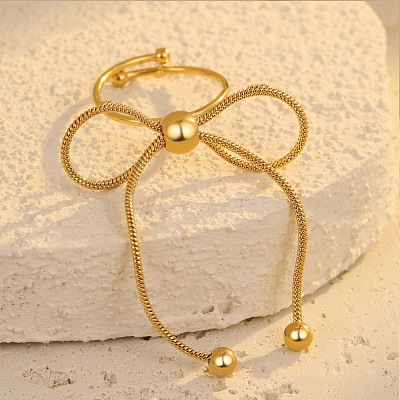 304 Stainless Steel Open Cuff Rings RJEW-R023-03G-02-1